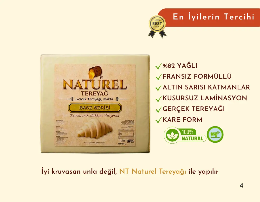 %82 Süt Yağlı Kruvasanlık Tereyağı Base Serisi - Görsel 3