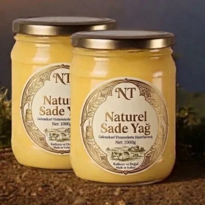 sade yağ 1 kg kavanoz naturel tereyağ