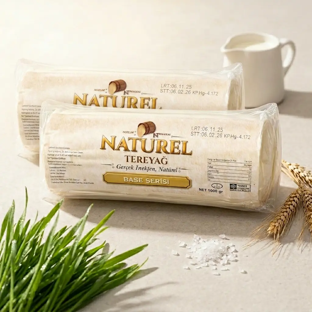Doğal Tuzsuz Rulo Gurme Tereyağı 1kg x 2 adet