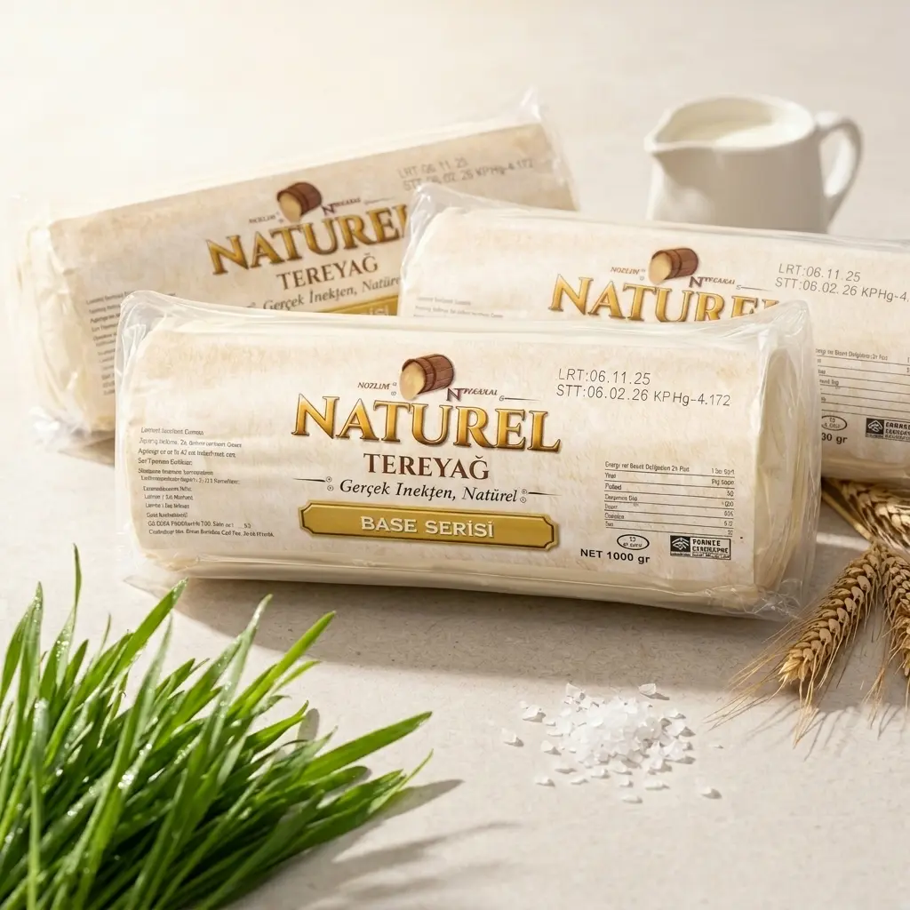 Doğal Tuzsuz Rulo Gurme Tereyağı 1kg x 3 adet - Görsel 2
