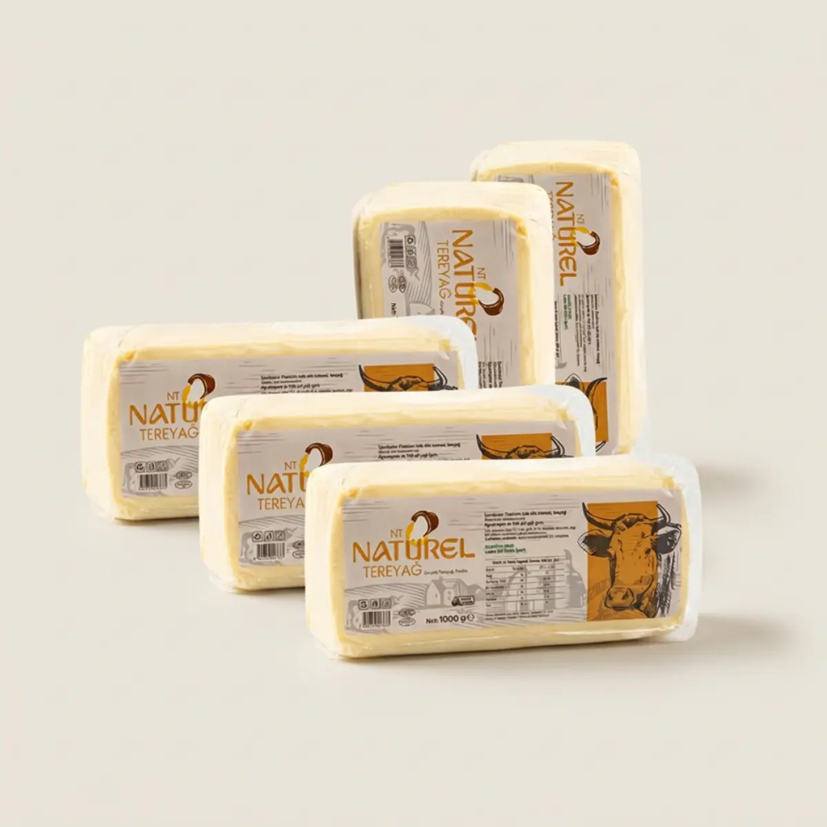 Geleneksel Tambur Yayık Tereyağı Özel Seri 1kg x 5 adet - Görsel 2